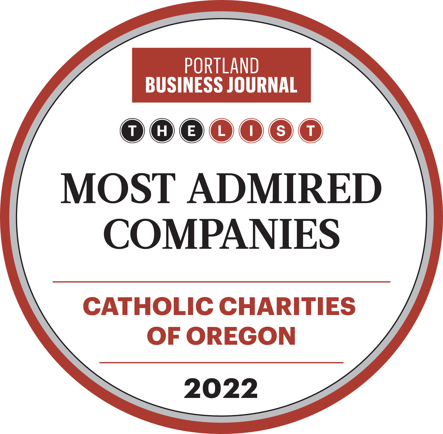 2022 Most Admired Company Portland Business Journal